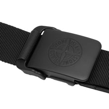 Load image into Gallery viewer, Stone Island Webbed Compass Logo Canvas Belt in Black
