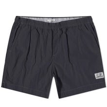 Load image into Gallery viewer, Cp Company Flattt Nylon Patch Logo Swimshorts in Navy
