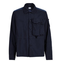 Load image into Gallery viewer, Cp Company Taylon P Button Up Overshirt in Navy
