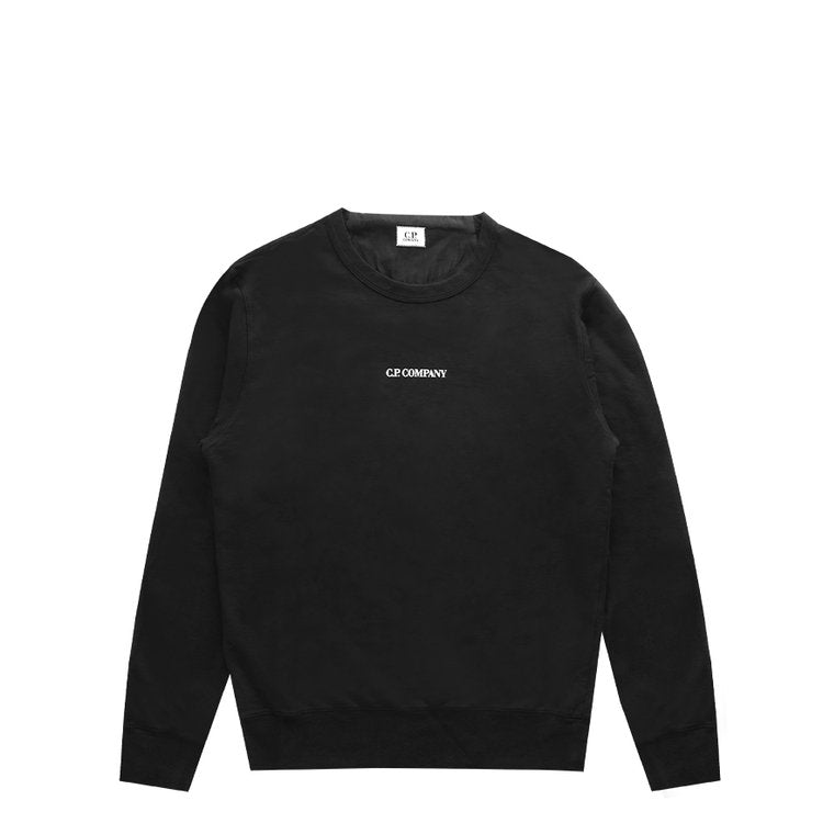 Cp Company Light Fleece Logo Sweatshirt in Black