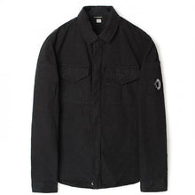 Load image into Gallery viewer, Cp Company Gabardine Lens Shirt In Black
