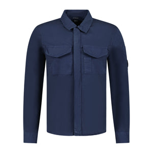 Cp Company Gabardine Lens Shirt In Navy