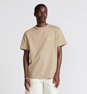 Dior Relaxed Fit T-Shirt In Beige