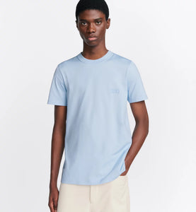 Dior Slim Fit Icons Short Sleeve T-Shirt In Baby Blue