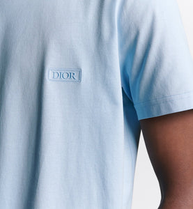 Dior Slim Fit Icons Short Sleeve T-Shirt In Baby Blue