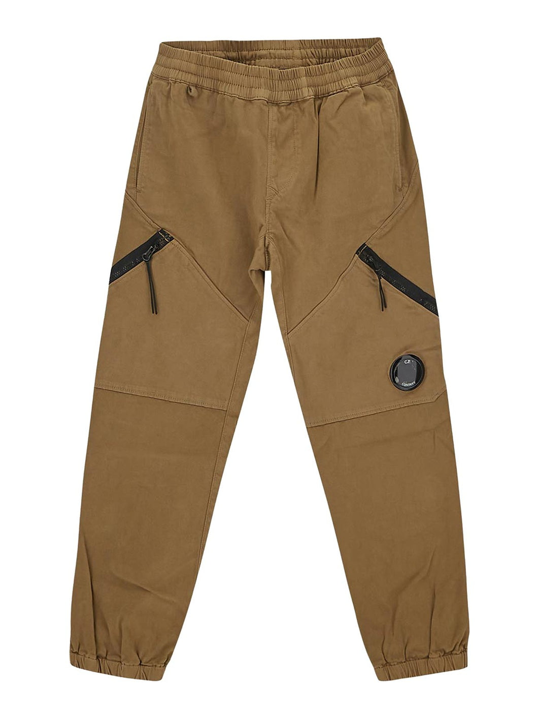 Cp Company Junior 053 Diagonal Pocket Cargo Pants In Cumin