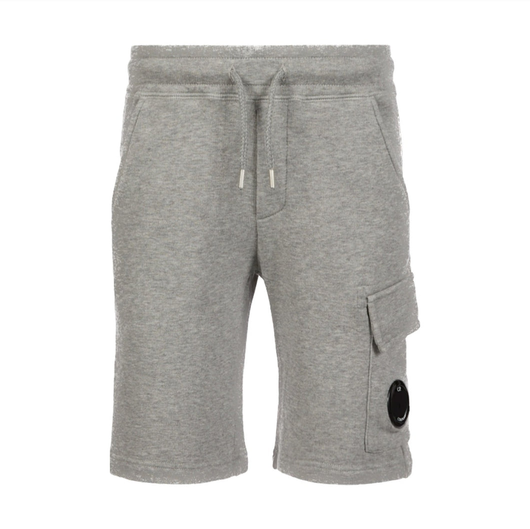 Cp Company Junior Lens Shorts In Grey