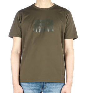 Cp Company Stamp Logo T-Shirt In Ivy Green