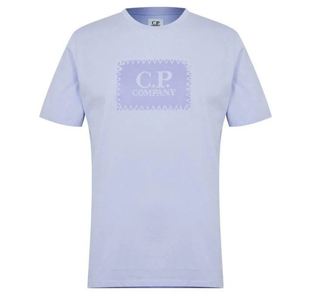 Cp Company Stamp Logo T-Shirt In Cosmic Sky