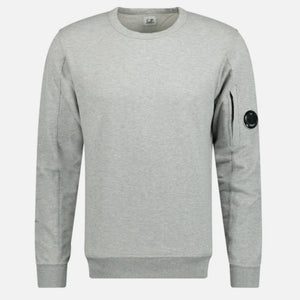 Cp Company Light Fleece Lens Sweatshirt In Grey