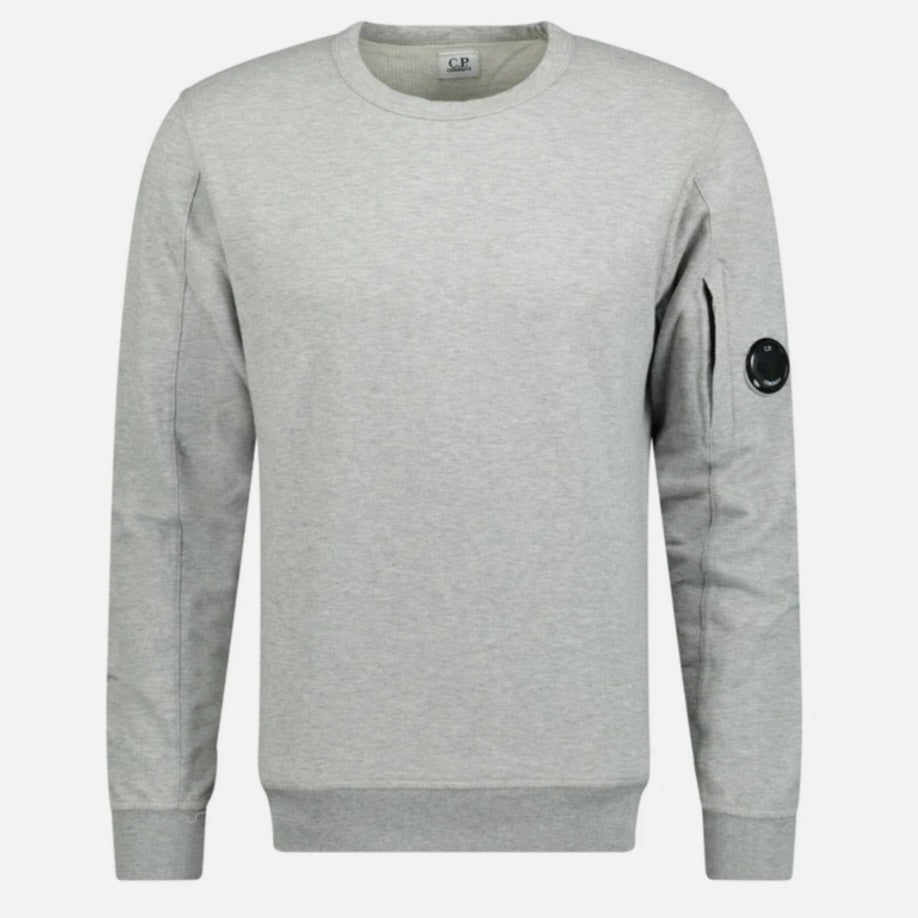 Cp Company Light Fleece Lens Sweatshirt In Grey