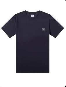 Cp Company Small Stitch Logo T-Shirt 048 In Navy