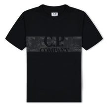 Load image into Gallery viewer, Cp Company Junior Camo Stripe T-Shirt In Black
