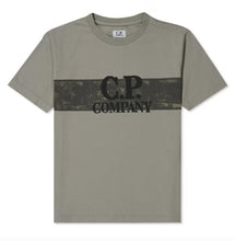 Load image into Gallery viewer, Cp Company Junior Camo Stripe T-Shirt In Silver Sage
