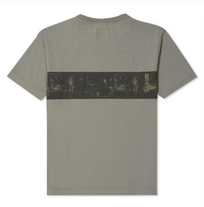 Cp Company Junior Camo Stripe T-Shirt In Silver Sage