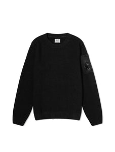 Cp Company Junior Merino Wool Knit In Black 055