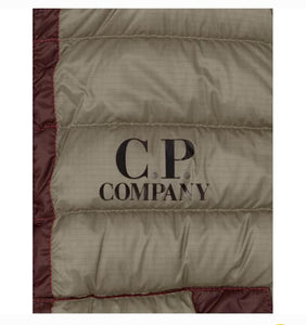 Cp Company Junior Ripstop Down Gilet In Silver Sage