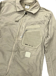 Cp Company Metropolis Series Flatt Nylon Overshirt in Seneca Rock