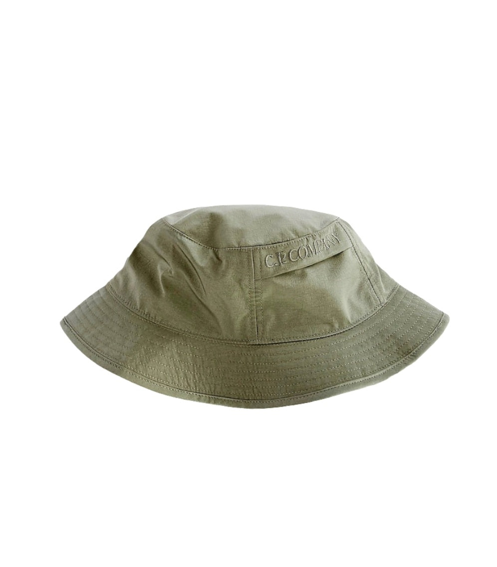 CP Company Chrome-R Bucket Hat In Bronze Green