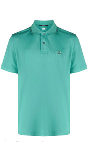 Cp Company Regular Fit Polo Shirt In Frosty Green (Pre-Order: Due Approx. 28th Feb)