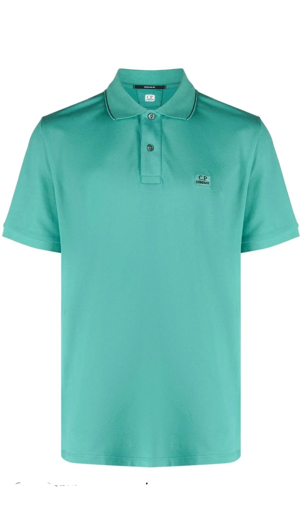 Cp Company Regular Fit Polo Shirt In Frosty Green (Pre-Order: Due Approx. 28th Feb)