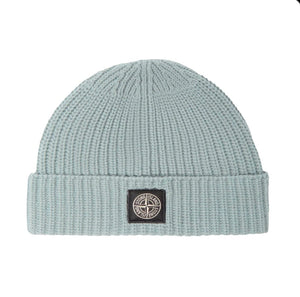 Stone Island Wool Beanie In Grig Verd