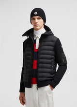 Load image into Gallery viewer, Moncler Padded Wool Cardigan In Black
