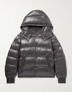 Moncler Maljasset Down Jacket In Grey