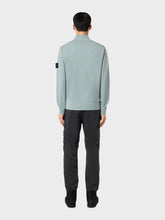 Load image into Gallery viewer, Stone Island Virgin Wool Quarter Zip Sweatshirt Grig Verd
