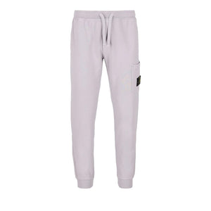 Stone Island Cotton Fleece Joggers In Grey