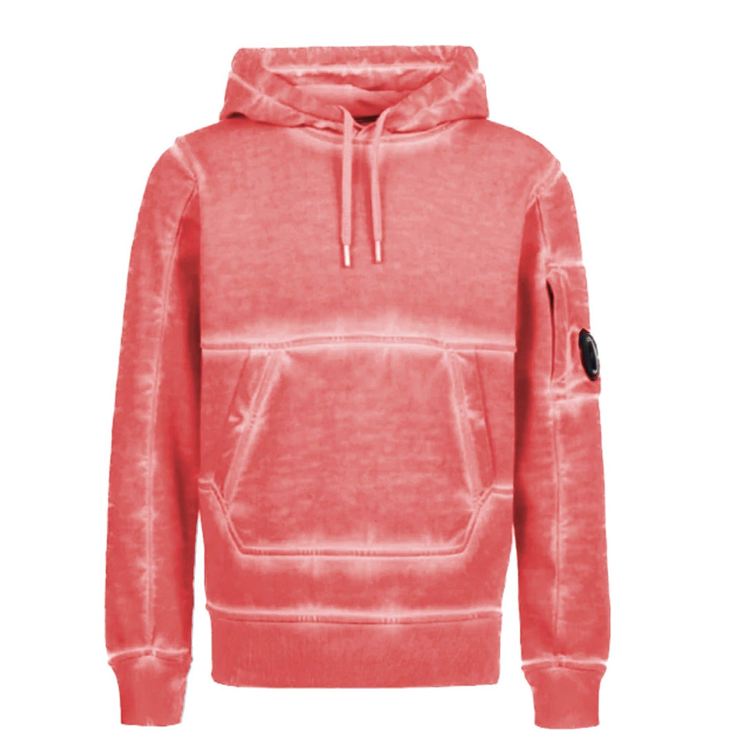 Cp Company Junior I.C.E Lens Hoodie In Fiery Red