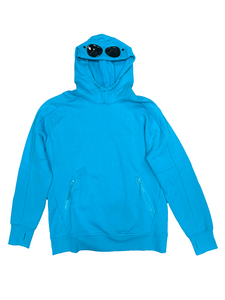 Cp Company Goggle Overhead Hoodie in Tile Blue