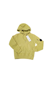 CP Company Junior Garment Dyed Lens Overhead Hoody In Golden Palm