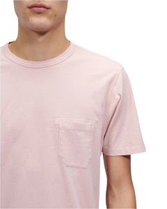 Cp Company Resist Dyed Pocket Logo T-Shirt 182A Pale Mauve