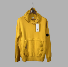 Load image into Gallery viewer, Cp Company Cotton Fleece Lens Overhead Hoodie in Golden Nugget
