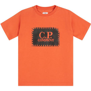 Cp Company Junior Stamp T-Shirt Harvest Pumpkin