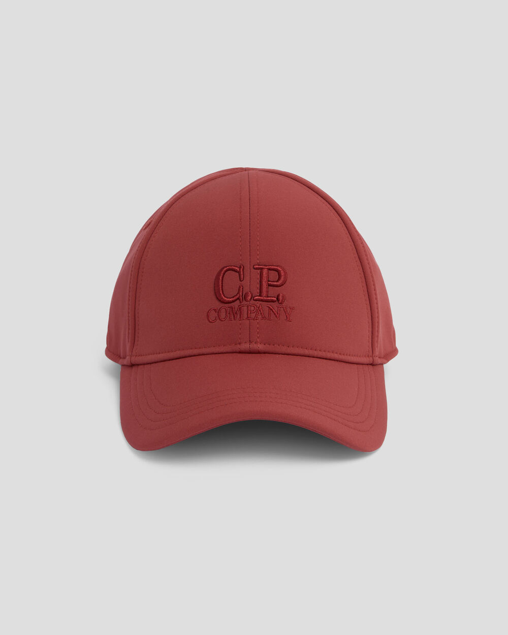 Cp Company Junior Big Logo Baseball Cap In Red