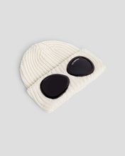 Load image into Gallery viewer, Junior Cp Company Merino Wool Goggle Beanie In White
