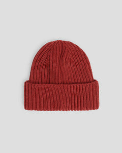 Junior Cp Company Merino Wool Goggle Beanie In Red