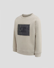 Load image into Gallery viewer, Cp Company Junior Stitch Logo Embroidered Sweatshirt In Silver Sage
