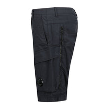 Load image into Gallery viewer, Cp Company 50 Fili Bermuda Stretch Cargo Shorts In Navy
