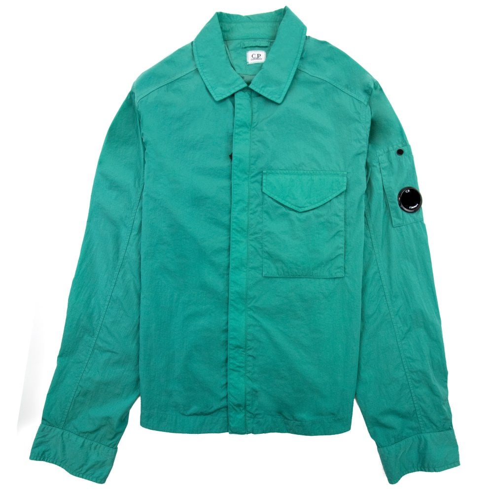 Cp Company Chrome-R Overshirt In Frosty Green (Pre-Order: Due Approx. 28th Feb)