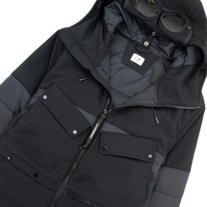 Cp Company Shell-R Goggle Jacket In Black