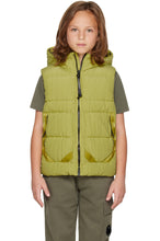 Load image into Gallery viewer, CP Company Junior Saint Peter Goggle Down Gilet In Golden Palm
