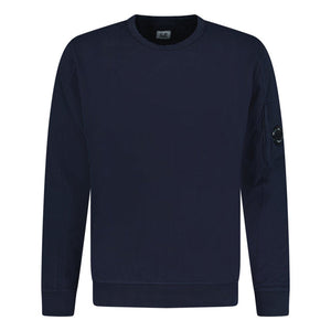 Cp Company Light Fleece Lens Sweatshirt In Navy