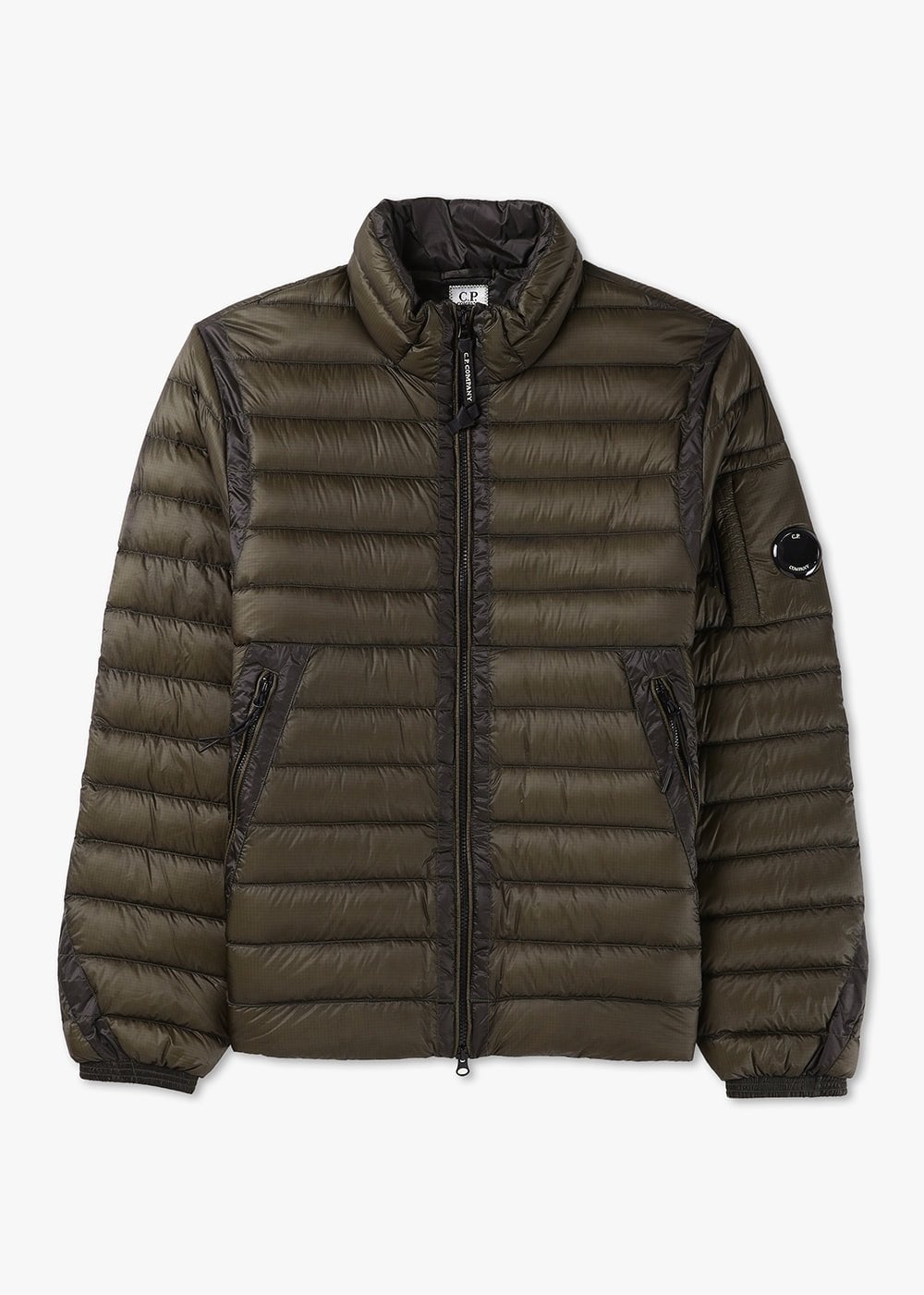 Cp Company D.D Shell Non Hooded Jacket In Olive Night