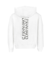 Load image into Gallery viewer, Cp Company Junior Mirrored Logo Hoodie In White
