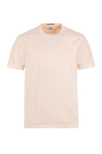 CP Company Resist Dyed Logo T-Shirt in Salmon