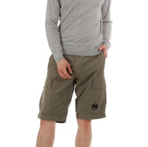 Cp Company Stretch Twill Cargo Shorts In Beige