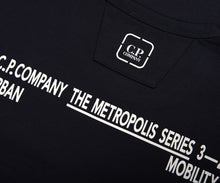 Load image into Gallery viewer, Cp Company Metropolis Graphic Logo T-Shirt 203A In Navy
